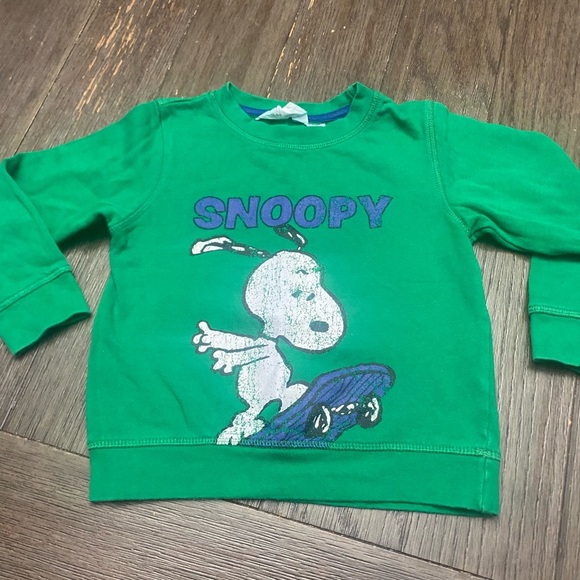 Snoopy kids Sweatshirt Green. size US 2-4 - Picture 1 of 5